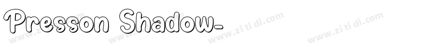 Presson Shadow字体转换